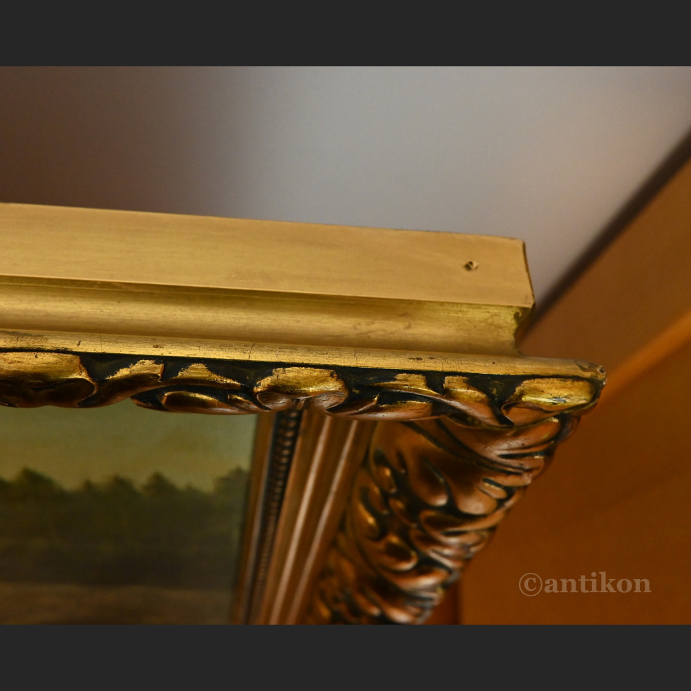 Stary obraz jeleń na rykowisku z 1940r  Stary obraz jeleń na rykowisku z 1940r