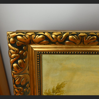 Stary obraz jeleń na rykowisku z 1940r  Stary obraz jeleń na rykowisku z 1940r