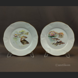 Talerze Limoges do ryb serwis francuski na 12 osób Talerze Limoges do ryb serwis francuski na 12 osób