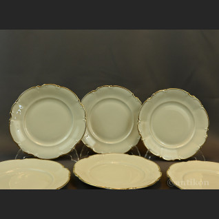 Talerze deserowe kość słoniowa do serwisu Talerze deserowe kość słoniowa do serwisu