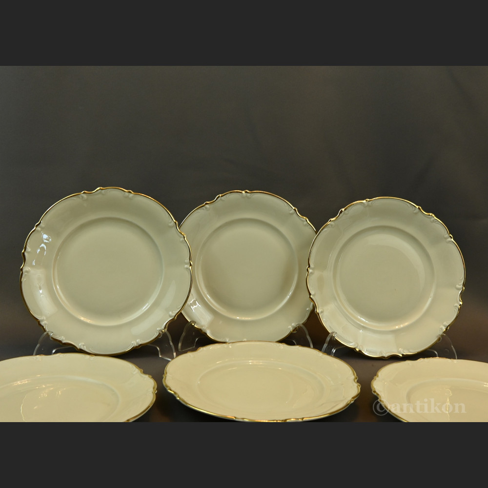 Talerze deserowe kość słoniowa do serwisu Talerze deserowe kość słoniowa do serwisu