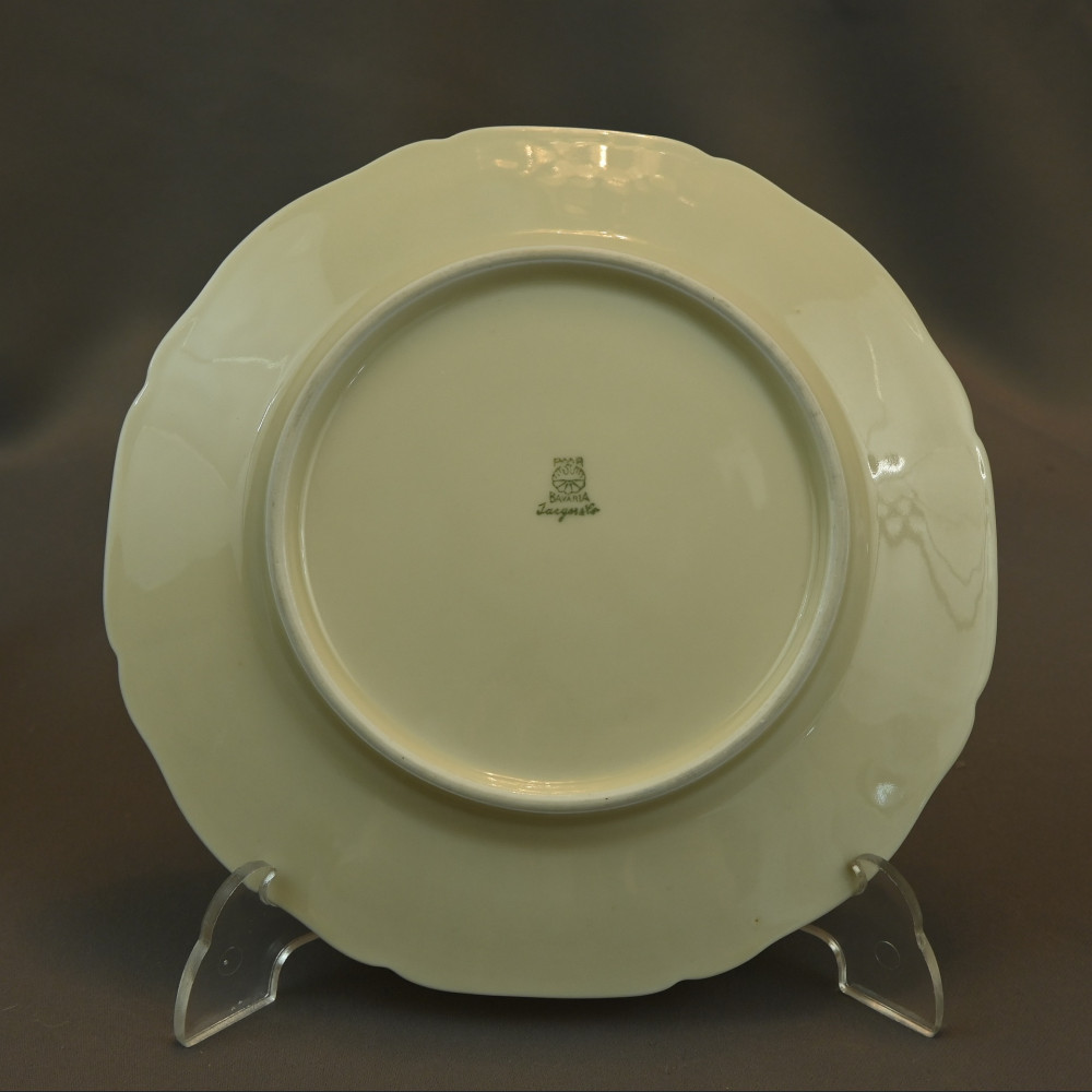 Talerze deserowe kość słoniowa porcelana bawarska  Talerze deserowe kość słoniowa porcelana bawarska
