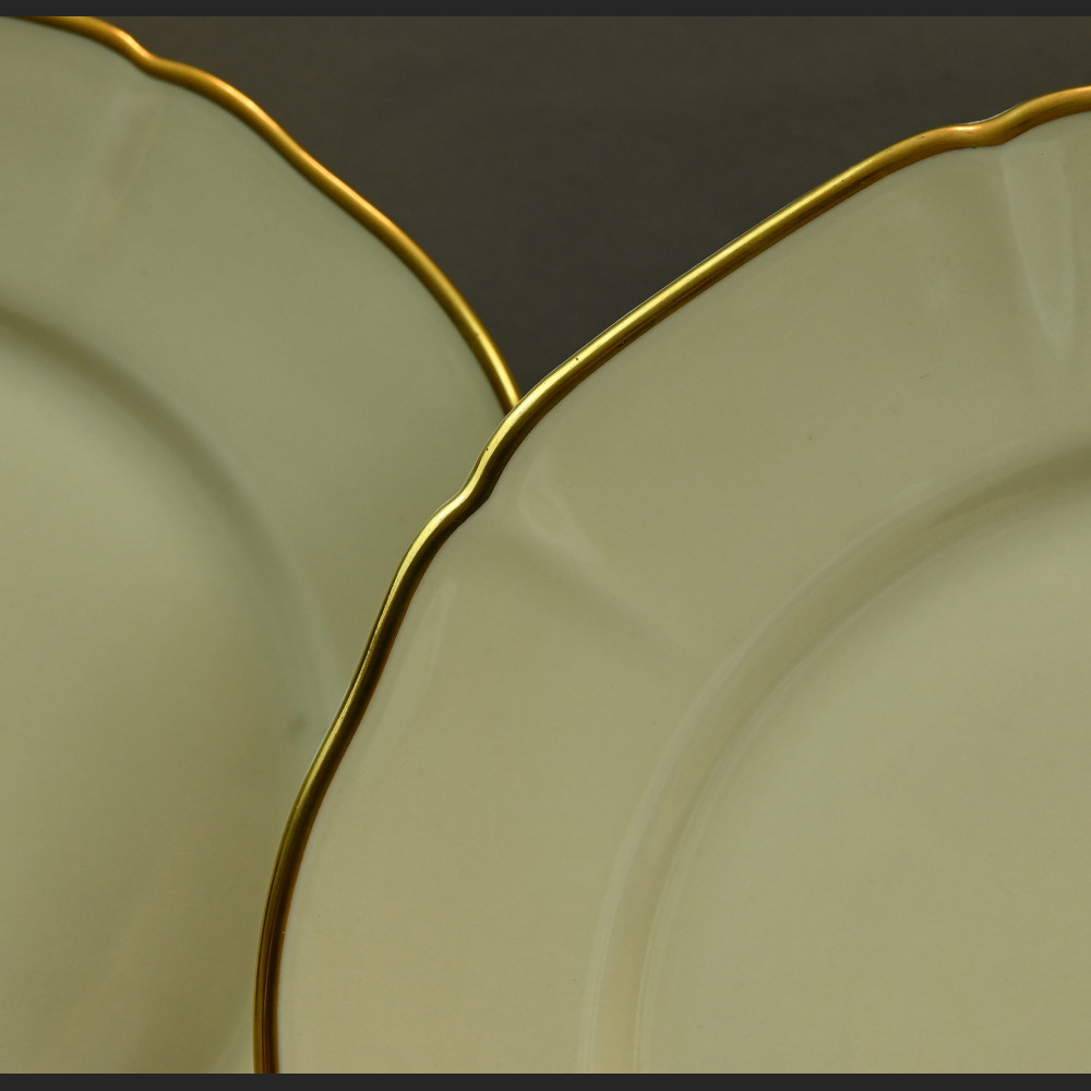 Talerze deserowe kość słoniowa porcelana bawarska  Talerze deserowe kość słoniowa porcelana bawarska