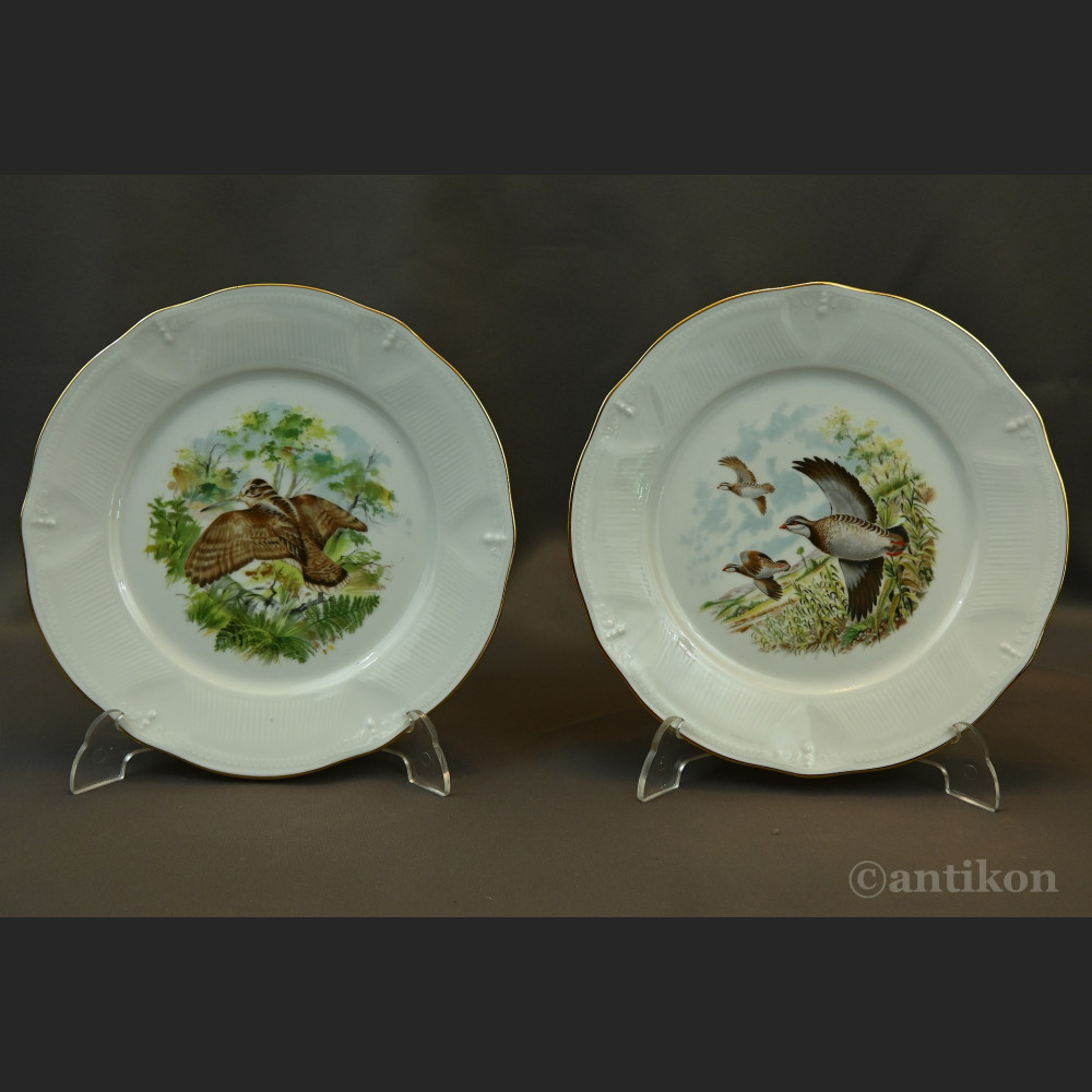 Serwis myśliwski z ptakami Limoges 12 osób 