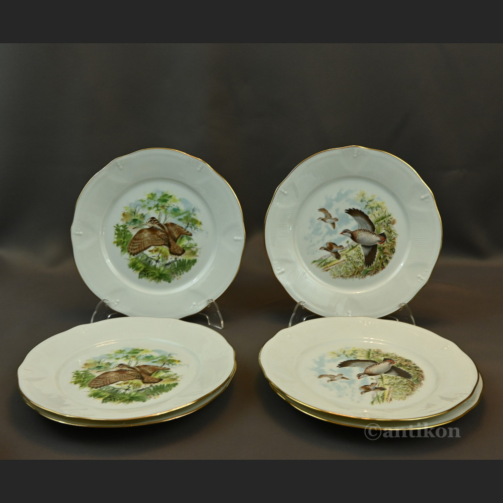 Serwis myśliwski z ptakami Limoges 12 osób 