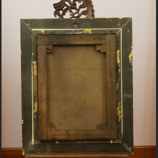 Piękny obraz z kwiatami w ramie 