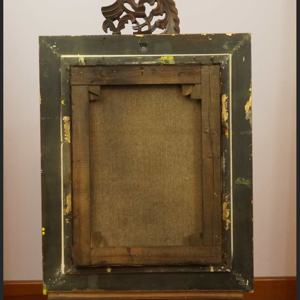 Piękny obraz z kwiatami w ramie 