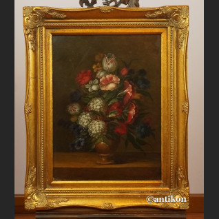 Słynny obraz z kwiatami w ramie 