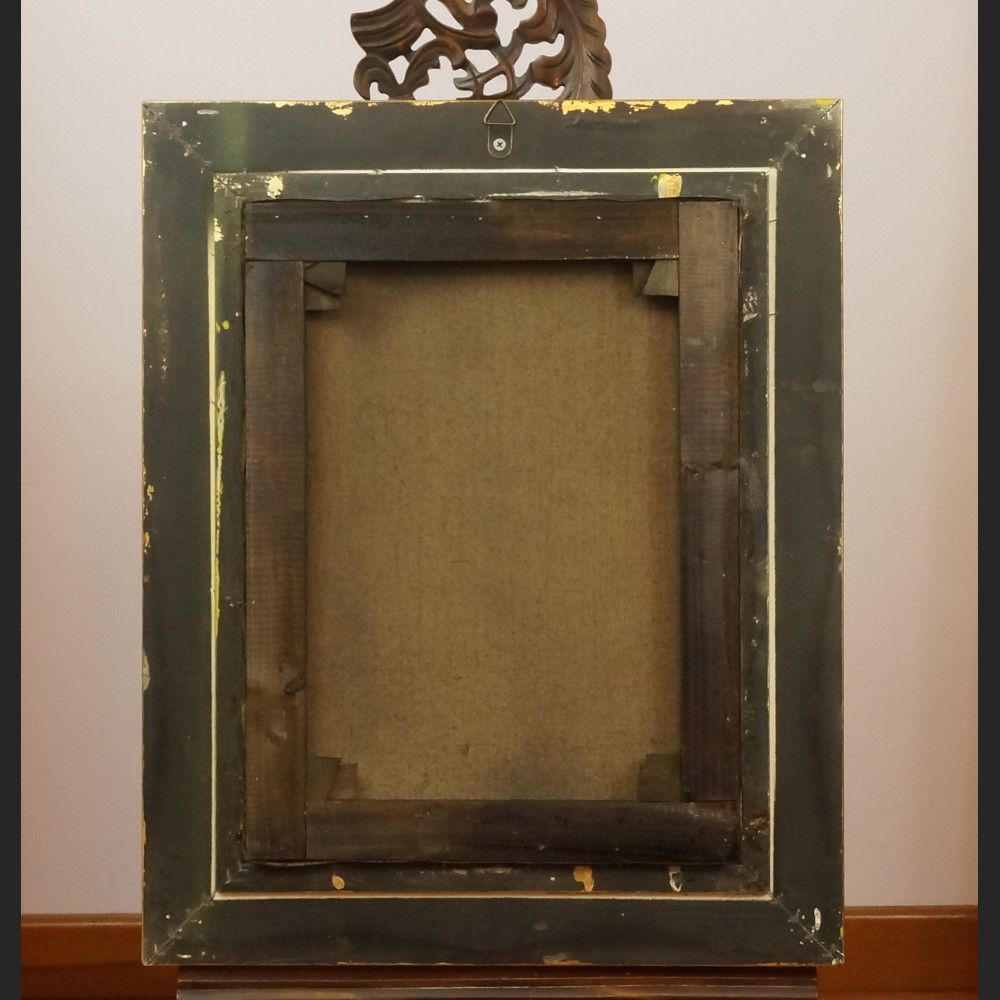 Słynny obraz z kwiatami w ramie 