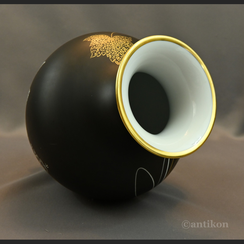 Wazon Rosenthal Selb duży matowa czerń Wazon Rosenthal Selb duży matowa czerń