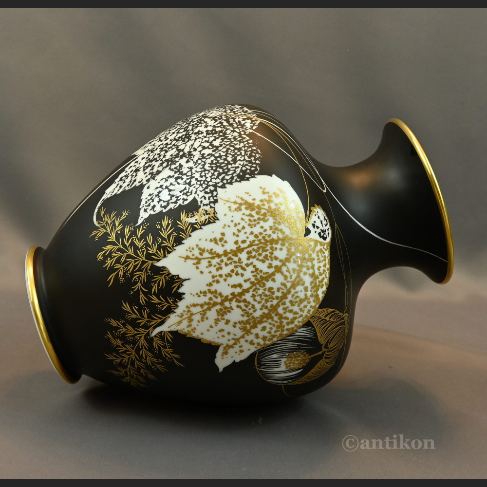 Wazon Rosenthal Selb duży matowa czerń Wazon Rosenthal Selb duży matowa czerń