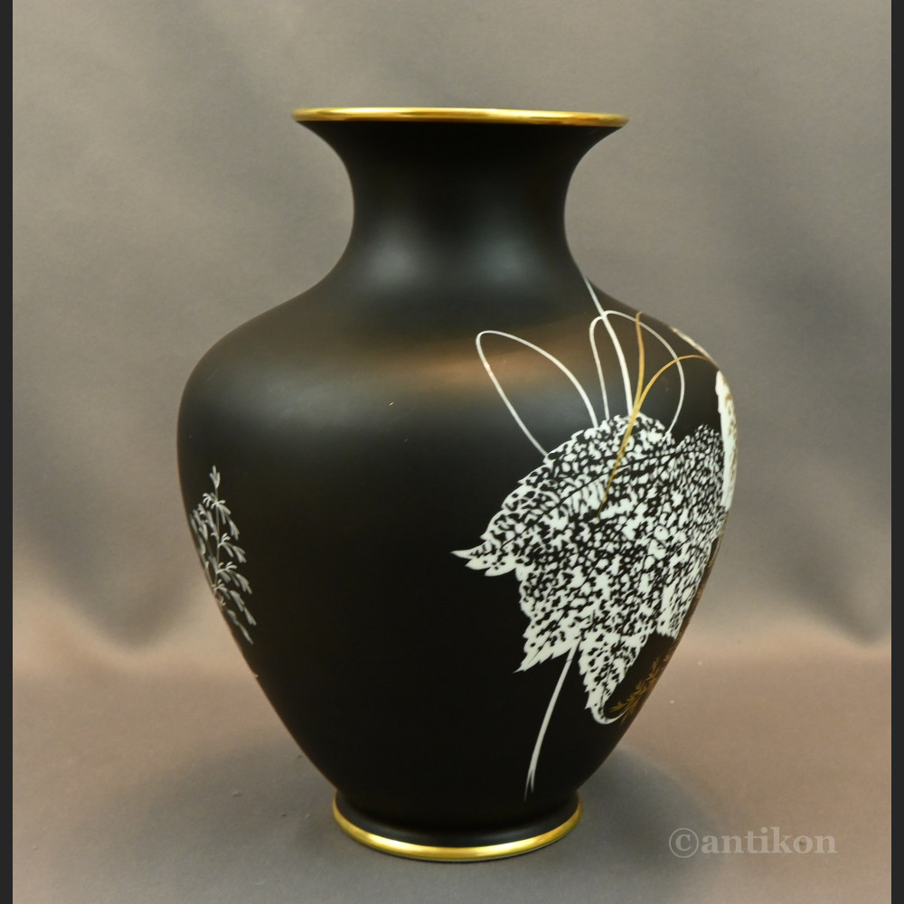 Wazon Rosenthal Selb duży matowa czerń Wazon Rosenthal Selb duży matowa czerń