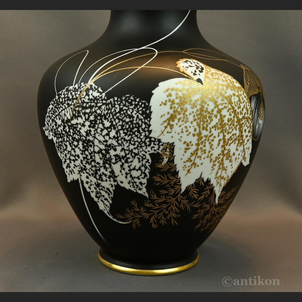 Wazon Rosenthal Selb duży matowa czerń Wazon Rosenthal Selb duży matowa czerń