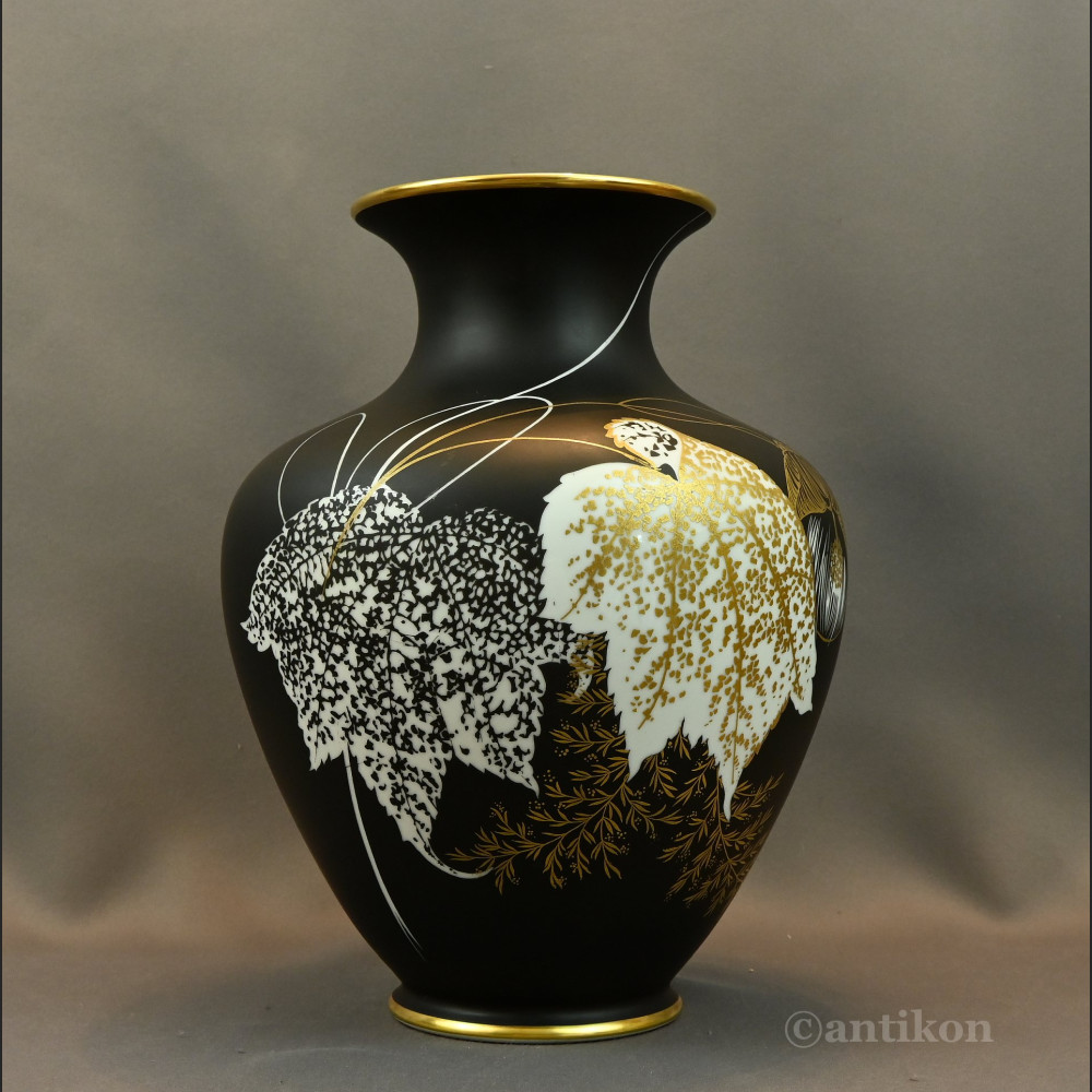 Wazon Rosenthal Selb duży matowa czerń Wazon Rosenthal Selb duży matowa czerń