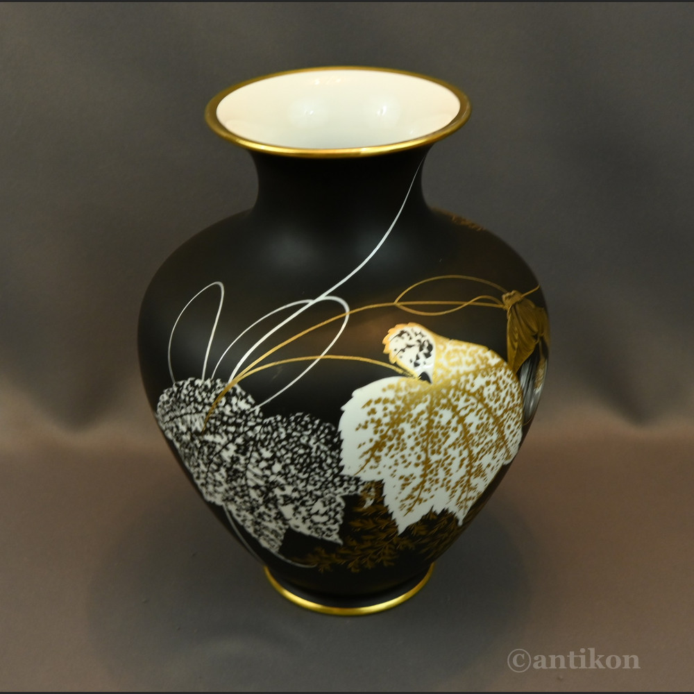 Wazon Rosenthal Selb duży matowa czerń Wazon Rosenthal Selb duży matowa czerń