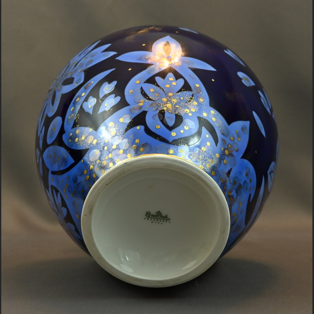 Niespotykany wazon Rosenthal obsypany złotem Niespotykany wazon Rosenthal obsypany złotem