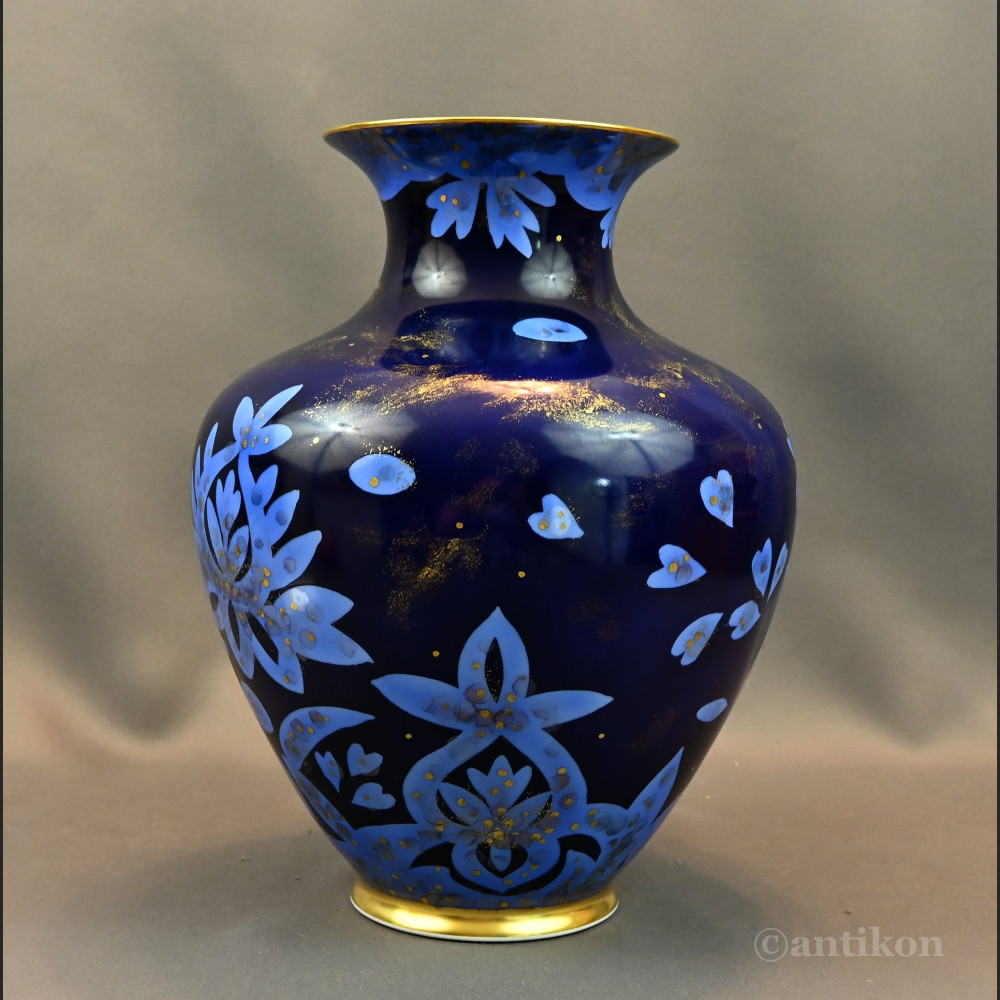 Niespotykany wazon Rosenthal obsypany złotem Niespotykany wazon Rosenthal obsypany złotem