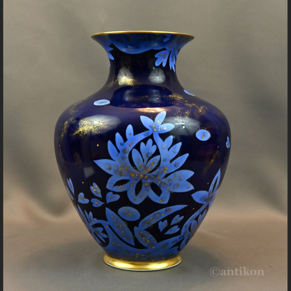 Niespotykany wazon Rosenthal obsypany złotem Niespotykany wazon Rosenthal obsypany złotem