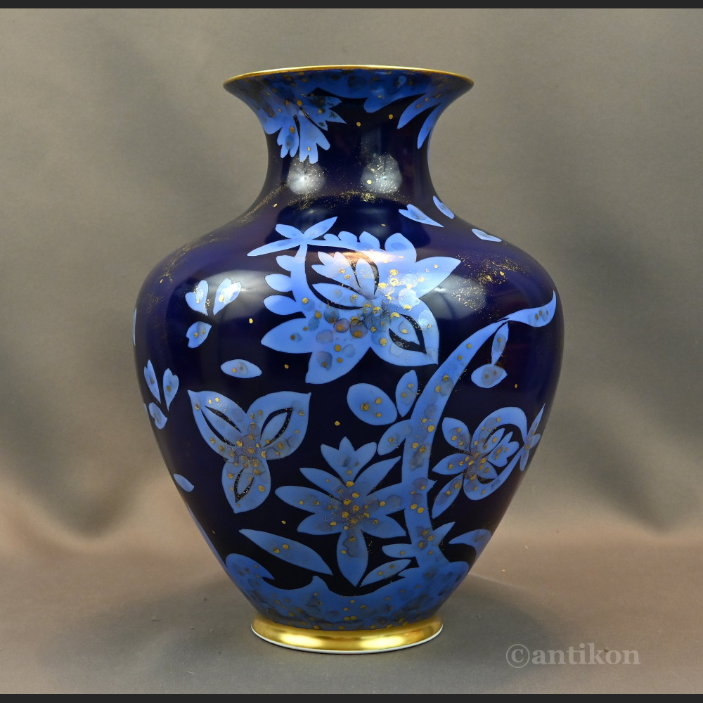 Niespotykany wazon Rosenthal obsypany złotem Niespotykany wazon Rosenthal obsypany złotem