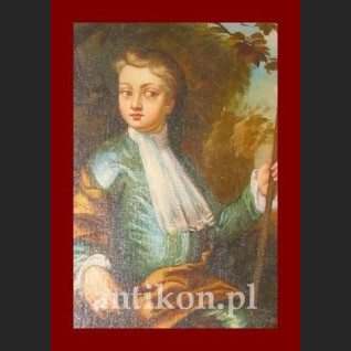 Obraz olejny na desce portret arystokarty  Obraz olejny na desce portret arystokarty
