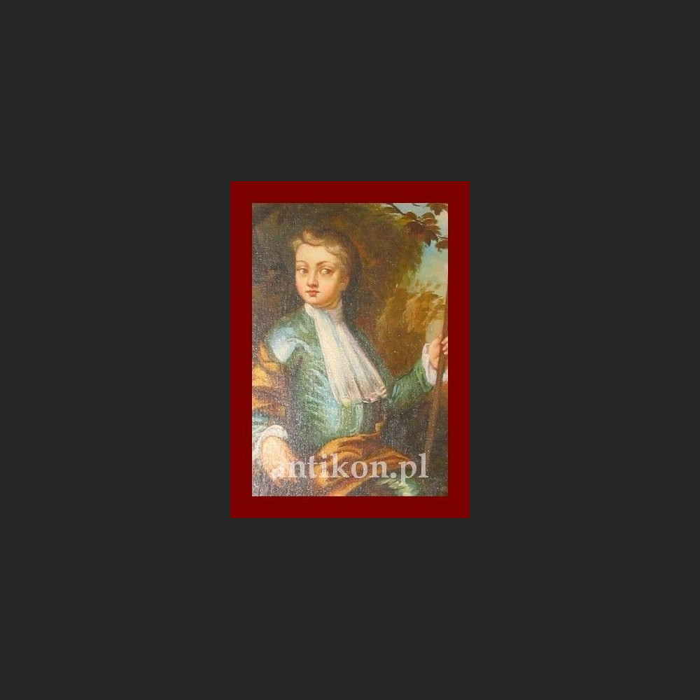 Obraz olejny na desce portret arystokarty  Obraz olejny na desce portret arystokarty