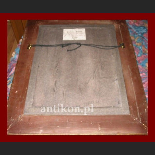 Obraz olejny na desce portret arystokarty  Obraz olejny na desce portret arystokarty