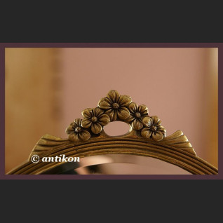 stylowe secesyjne stojace lustro z brazu z figura kobiety stylowe secesyjne stojace lustro z brazu z figura kobiety