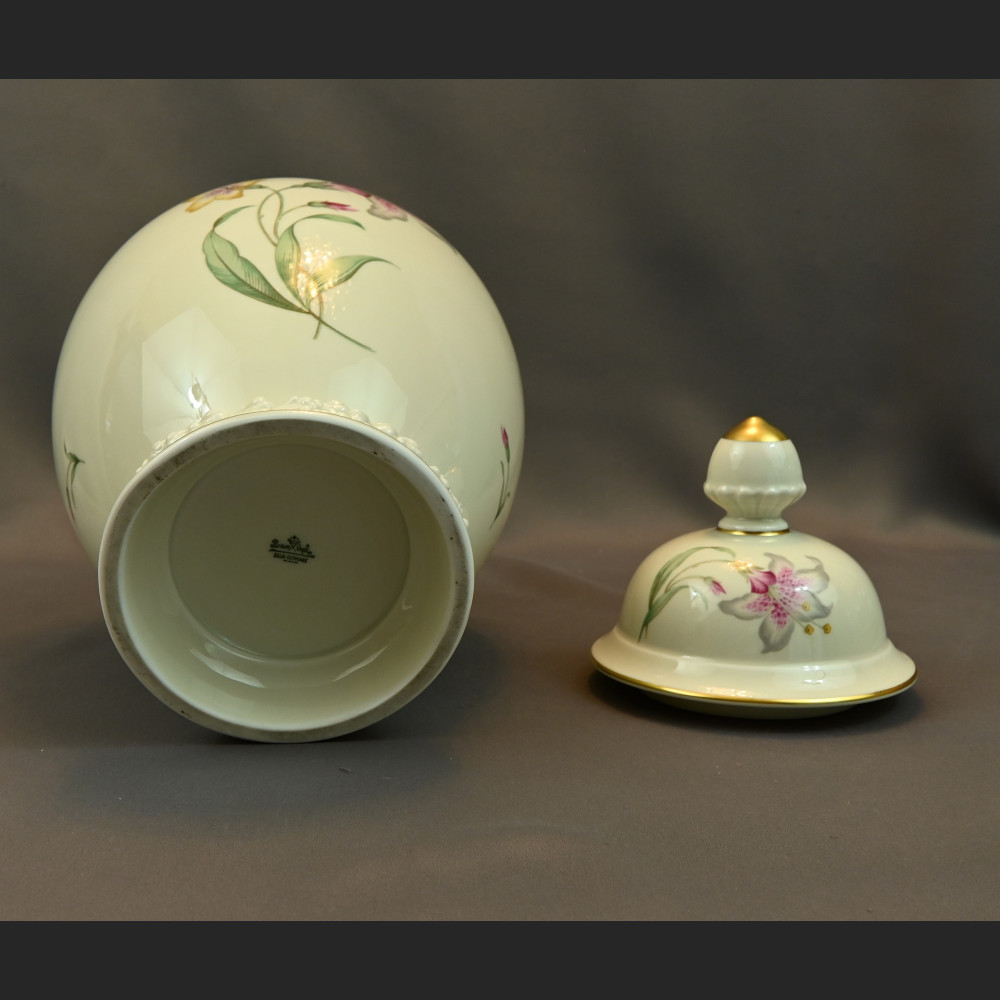 Waza Rosenthal z liliami przedwojenna 