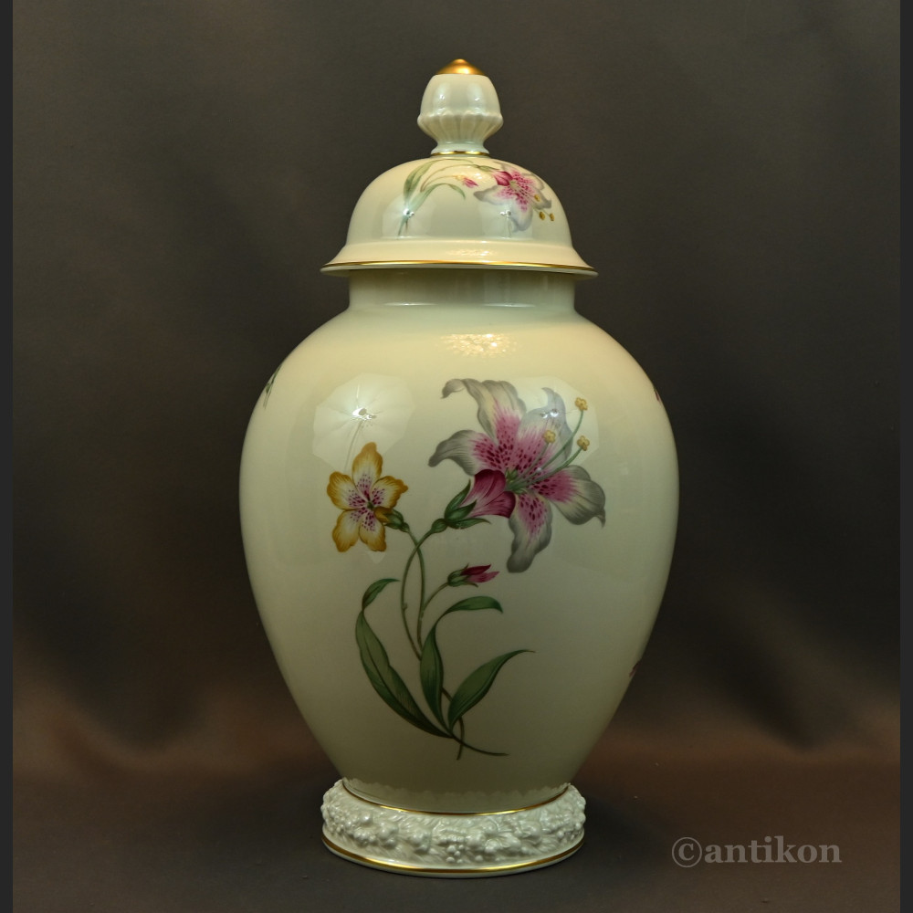 Waza Rosenthal z liliami przedwojenna 