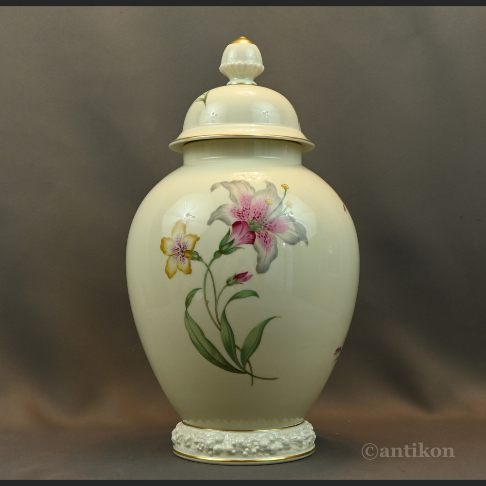 Waza Rosenthal z liliami przedwojenna 