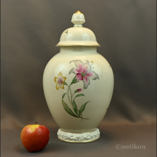 Waza Rosenthal z liliami przedwojenna 