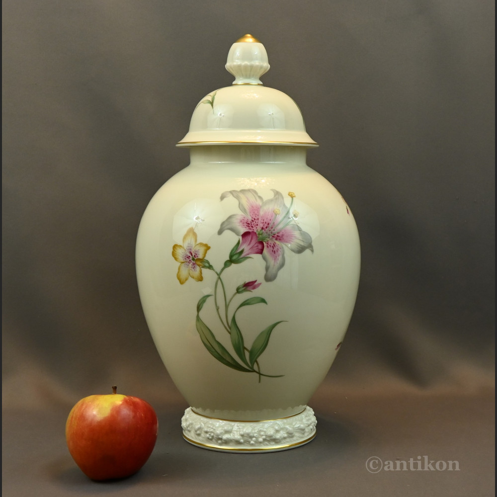 Waza Rosenthal z liliami przedwojenna 