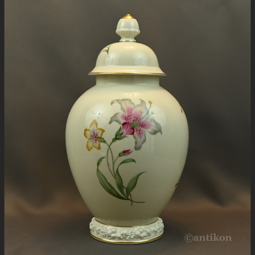 Waza Rosenthal z liliami przedwojenna 