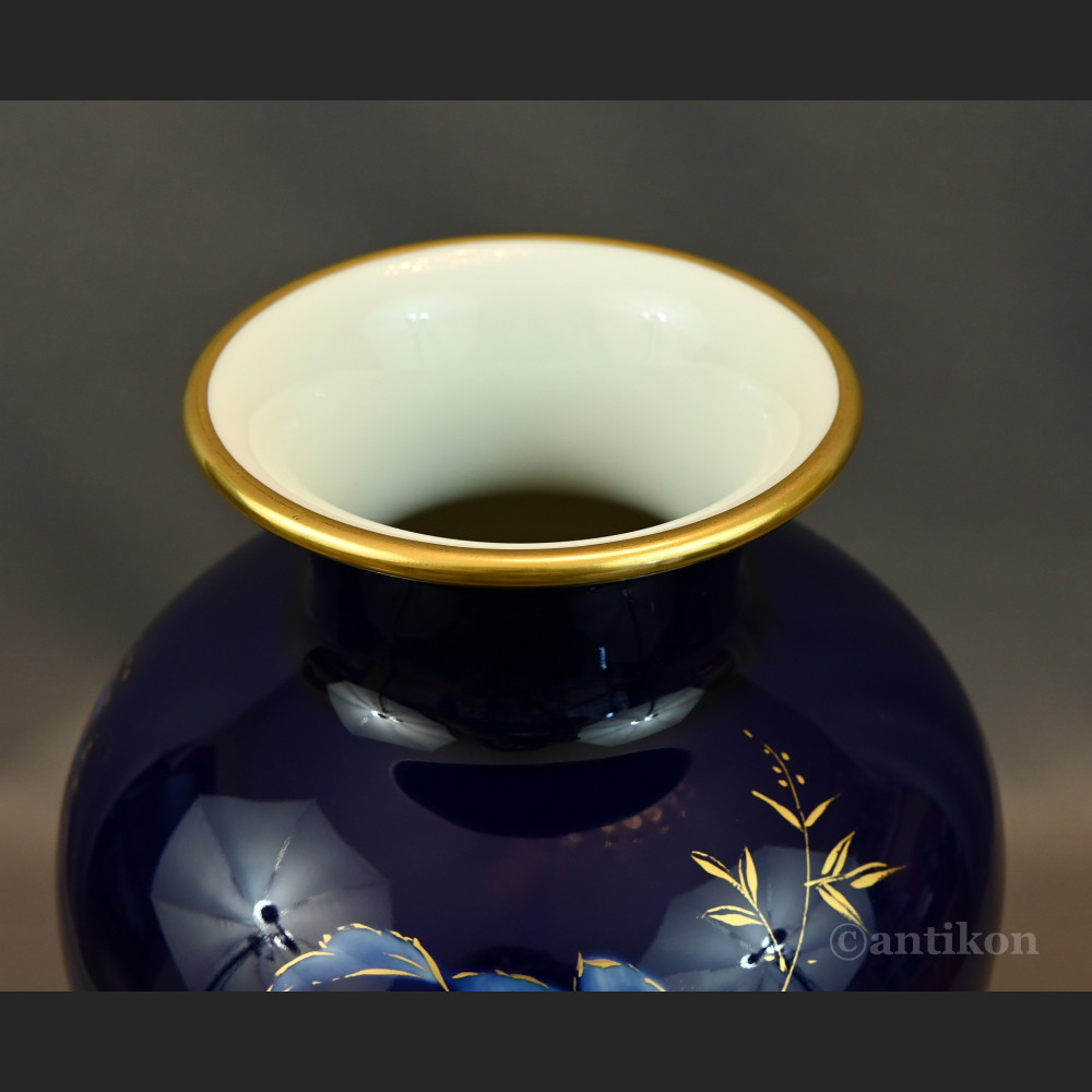 Duży wazon Rosenthal malowany prezent ślubny Duży wazon Rosenthal malowany prezent ślubny
