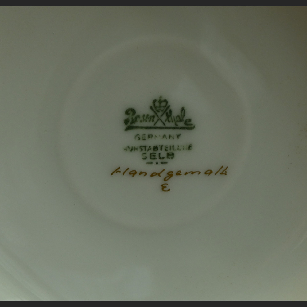 Duży wazon Rosenthal malowany prezent ślubny Duży wazon Rosenthal malowany prezent ślubny