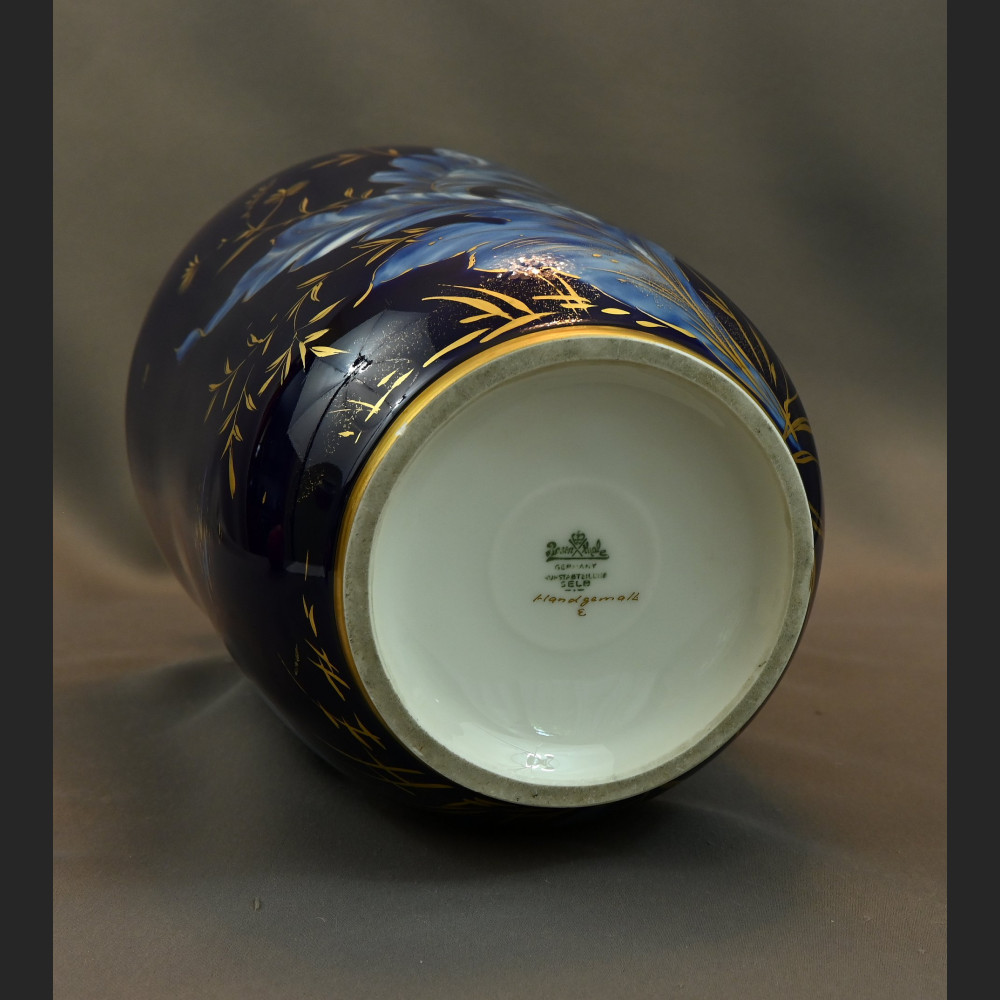 Duży wazon Rosenthal malowany prezent ślubny Duży wazon Rosenthal malowany prezent ślubny
