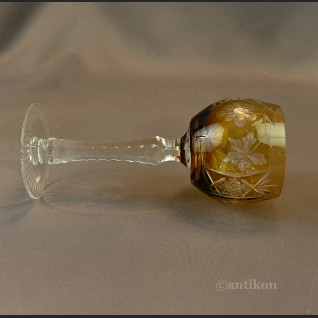 Artystyczne kieliszki kryształowe miodowe 