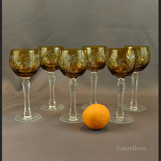 Artystyczne kieliszki kryształowe miodowe 