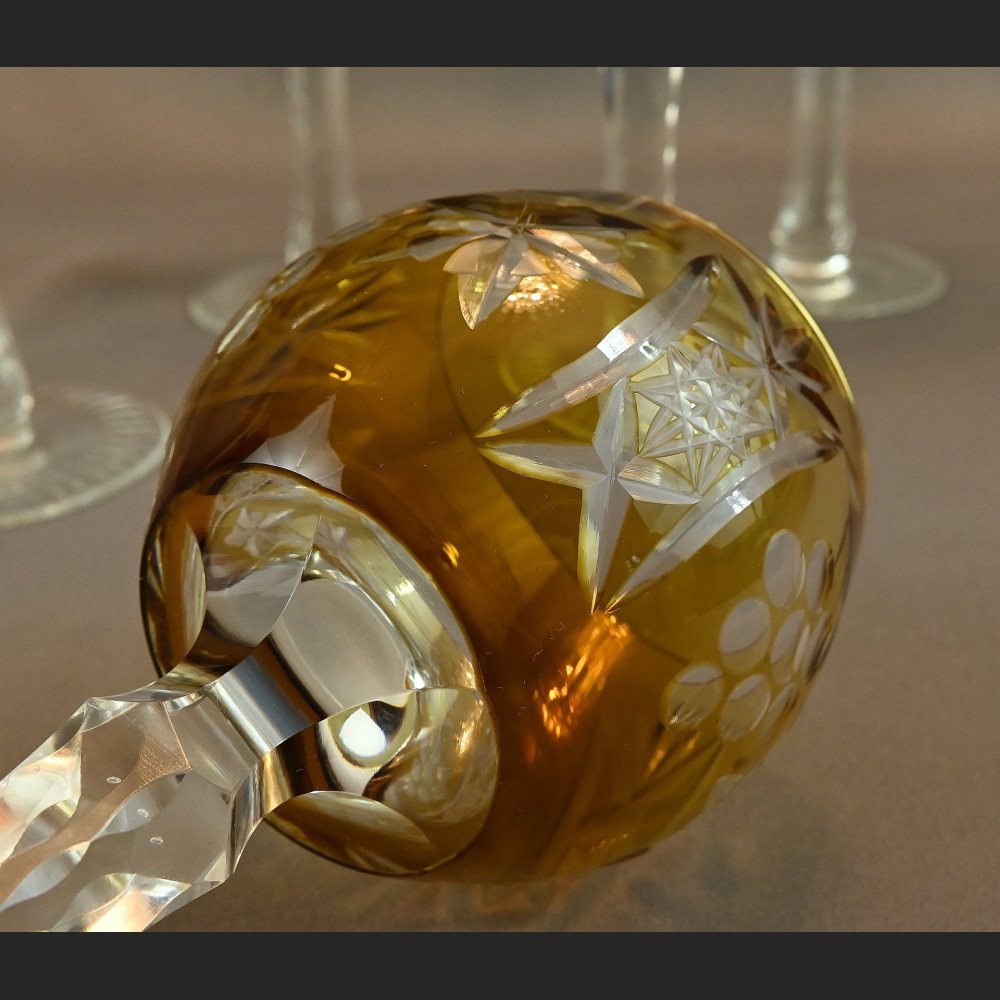 Artystyczne kieliszki kryształowe miodowe 