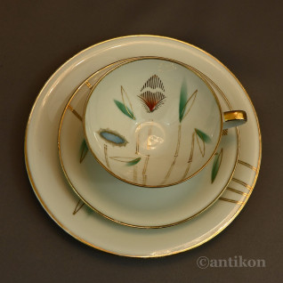 Stara filiżanka trio bawarska porcelana 