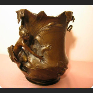 SECESYJNE NACZYNIE Z BRĄZU PRZEPIĘKNE SECESYJNE NACZYNIE Z BRĄZU PRZEPIĘKNE