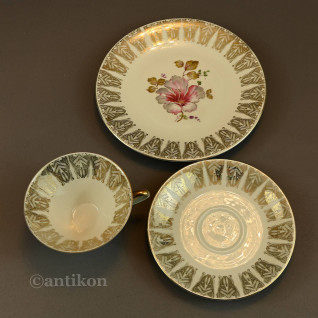 Stare bawarskie trio porcelanowe 