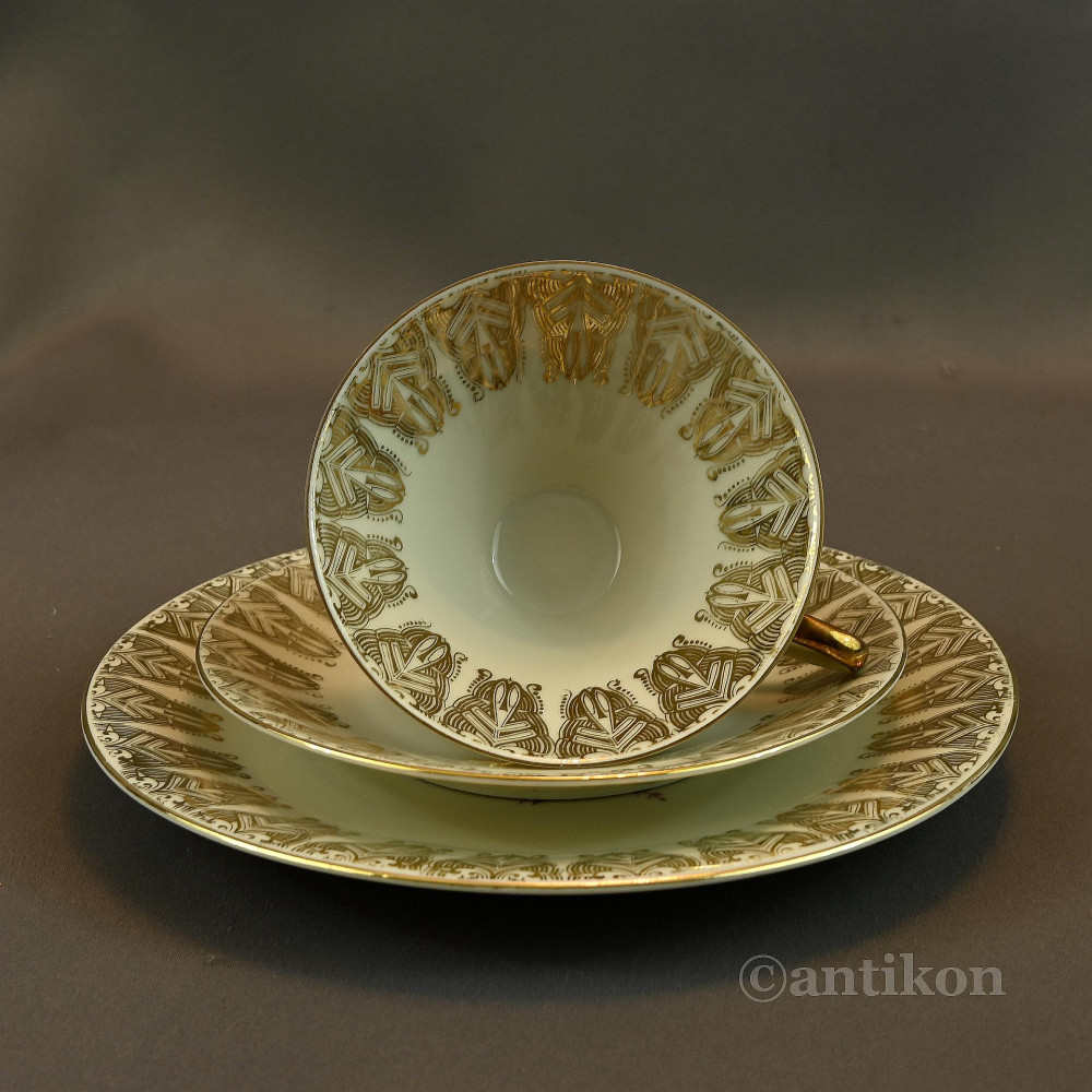 Stare bawarskie trio porcelanowe 