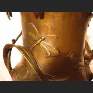 SECESYJNE NACZYNIE Z BRĄZU PRZEPIĘKNE SECESYJNE NACZYNIE Z BRĄZU PRZEPIĘKNE