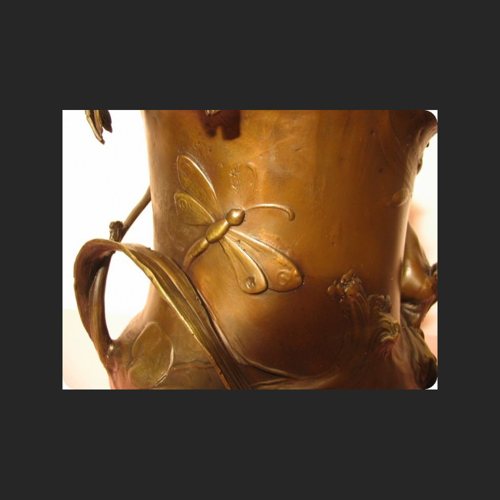 SECESYJNE NACZYNIE Z BRĄZU PRZEPIĘKNE SECESYJNE NACZYNIE Z BRĄZU PRZEPIĘKNE