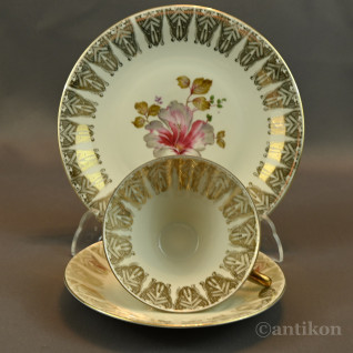 Stare bawarskie trio porcelanowe 