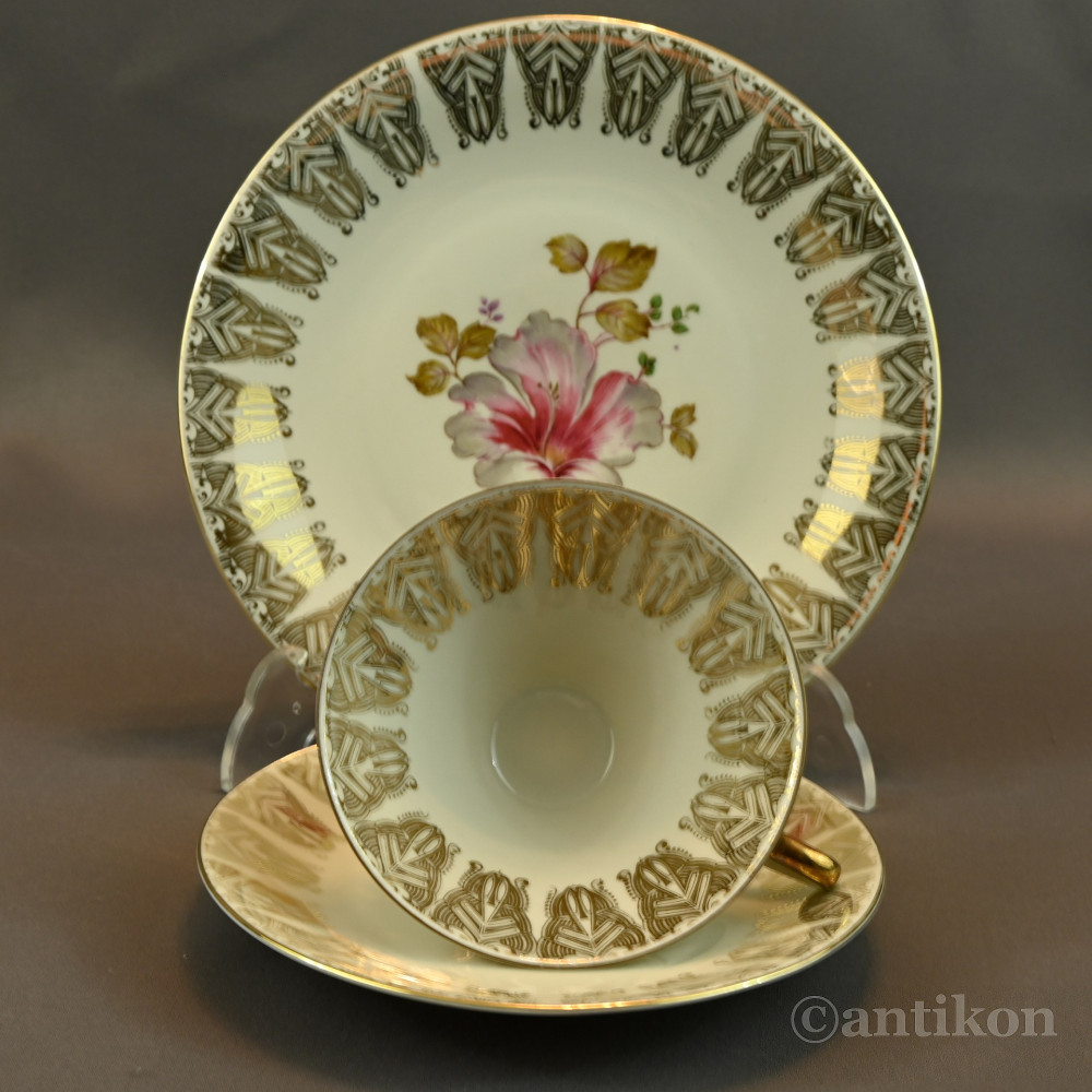 Stare bawarskie trio porcelanowe 