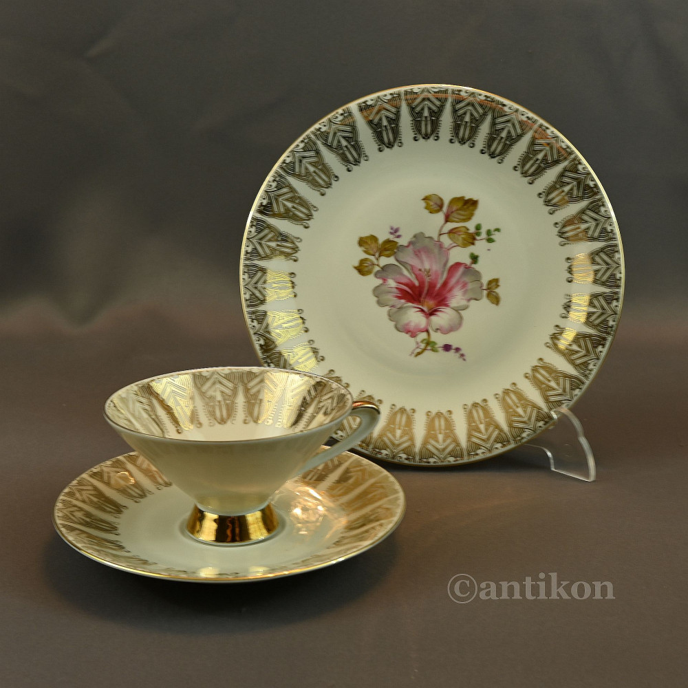 Stare bawarskie trio porcelanowe 