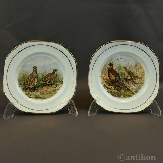 Talerze z ptakami myśliwskie 6 + patera prezent dla myśliwego Talerze z ptakami myśliwskie 6 + patera prezent dla myśliwego