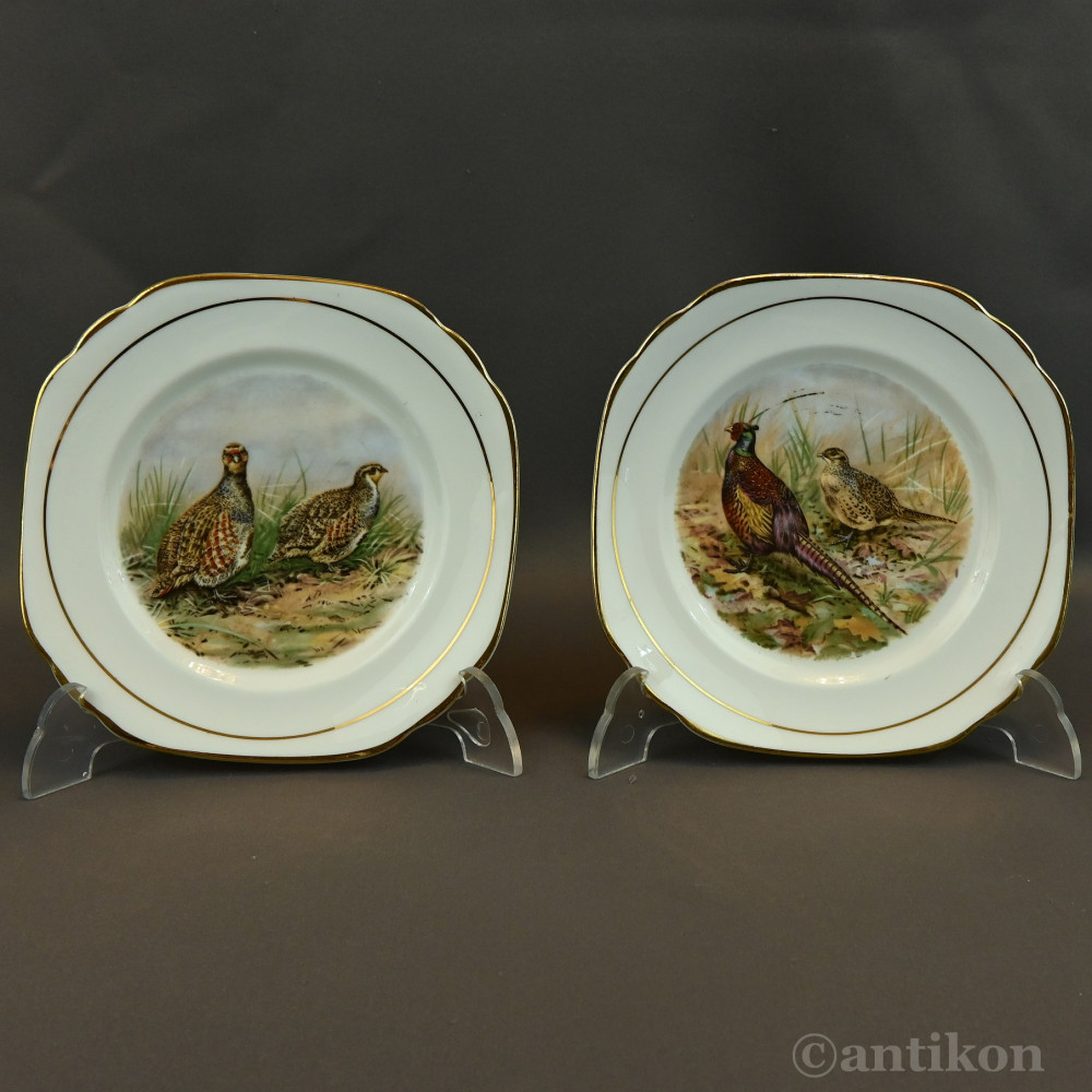 Talerze z ptakami myśliwskie 6 + patera prezent dla myśliwego Talerze z ptakami myśliwskie 6 + patera prezent dla myśliwego